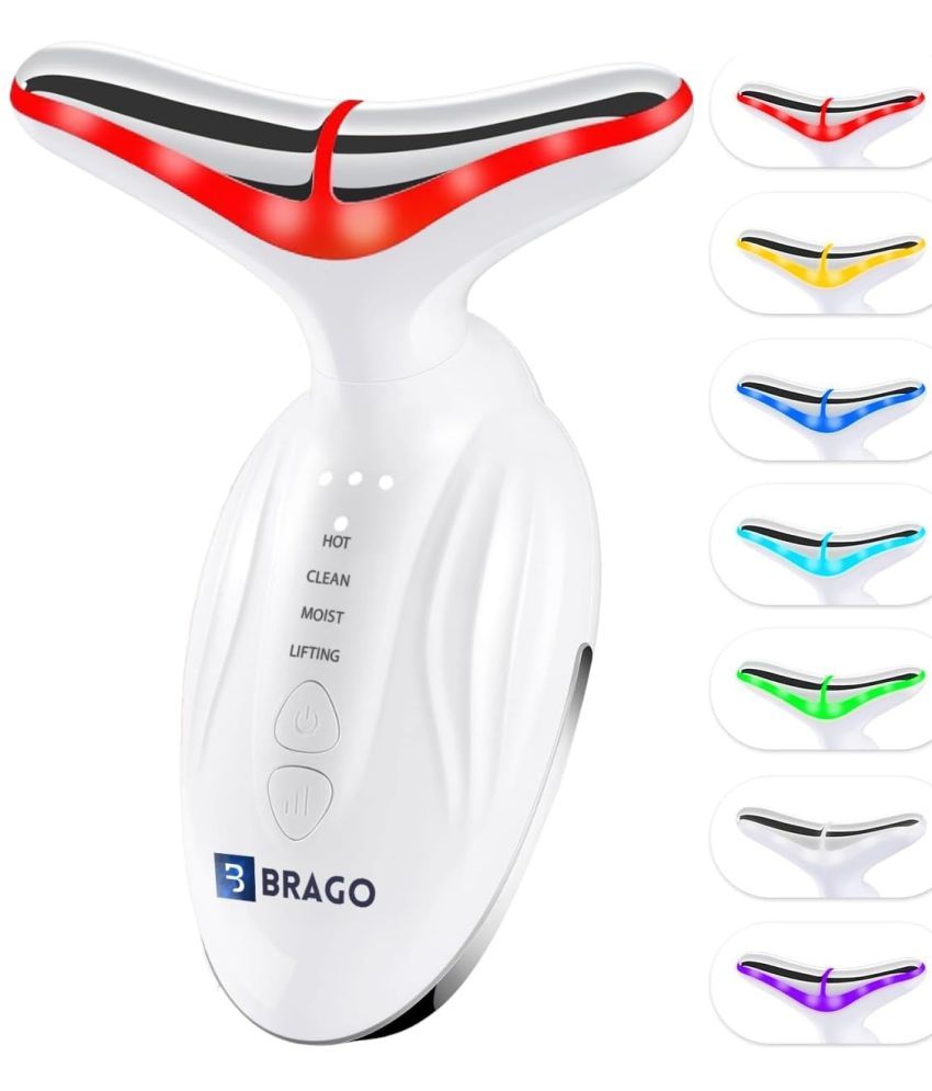     			Brago Skin Lifting Device, Red Light Therapy Beauty Machine, Face & Neck Massager Tool for Double Chin Reduce, Wrinkles, Anti Ageing