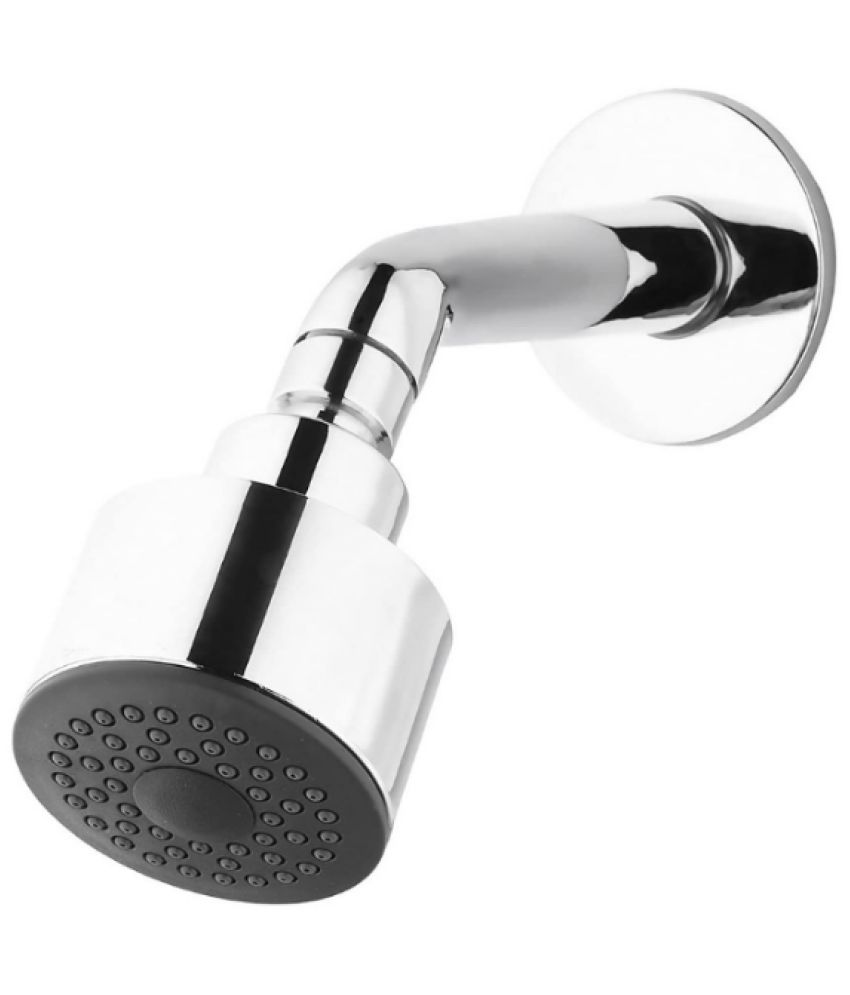     			COSVIT 3" Black Nozzle Shower with 7" SS Arm Plastic (ABS) Overhead Shower