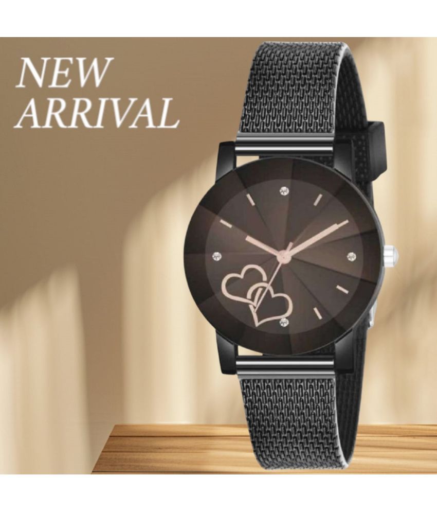     			Cosmic Black Resin Analog Womens Watch