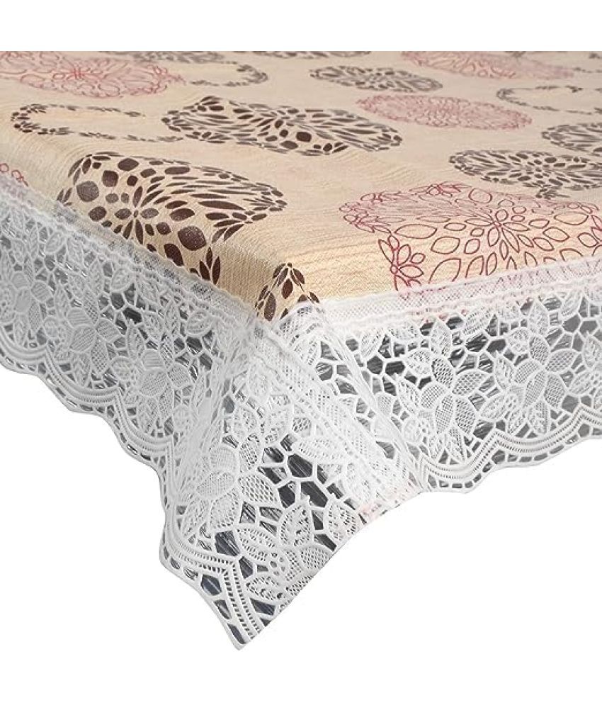     			CreadCraft Printed PVC 4 Seater Rectangle Table Cover ( 150 x 105 ) cm Pack of 1 Multi