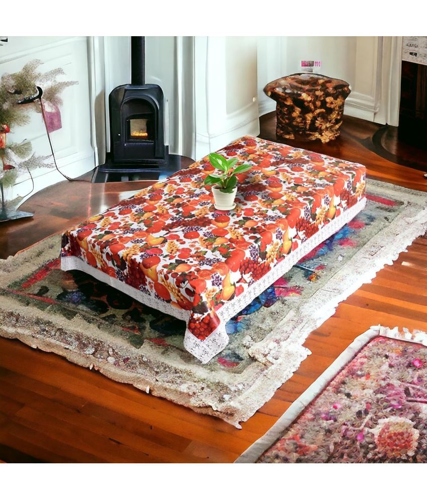     			CreadCraft Printed PVC 4 Seater Rectangle Table Cover ( 150 x 105 ) cm Pack of 1 Multi