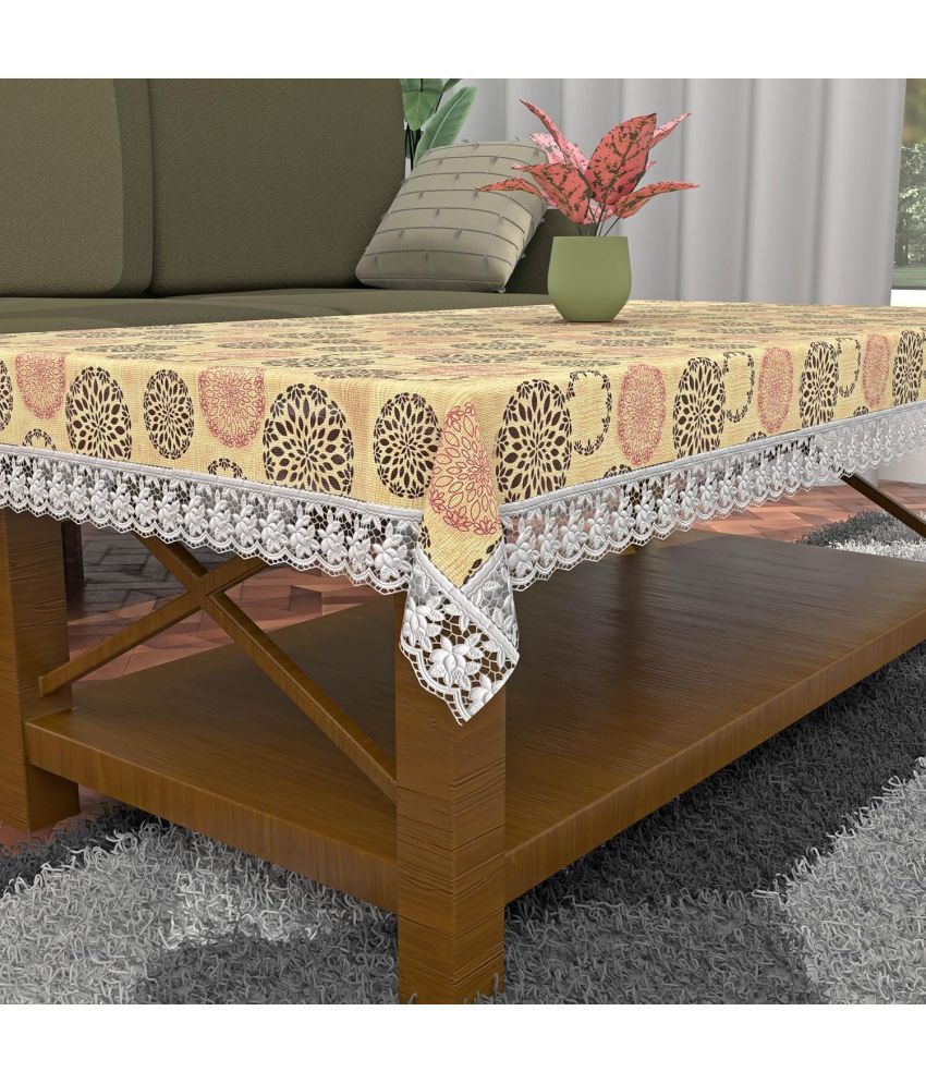     			CreadCraft Printed PVC 4 Seater Rectangle Table Cover ( 150 x 105 ) cm Pack of 1 Multi