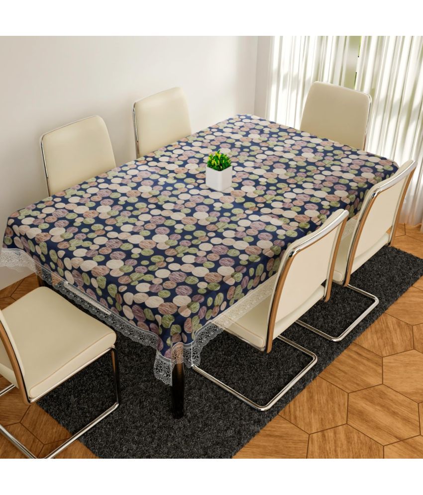     			CreadCraft Printed PVC 4 Seater Rectangle Table Cover ( 150 x 105 ) cm Pack of 1 Multi