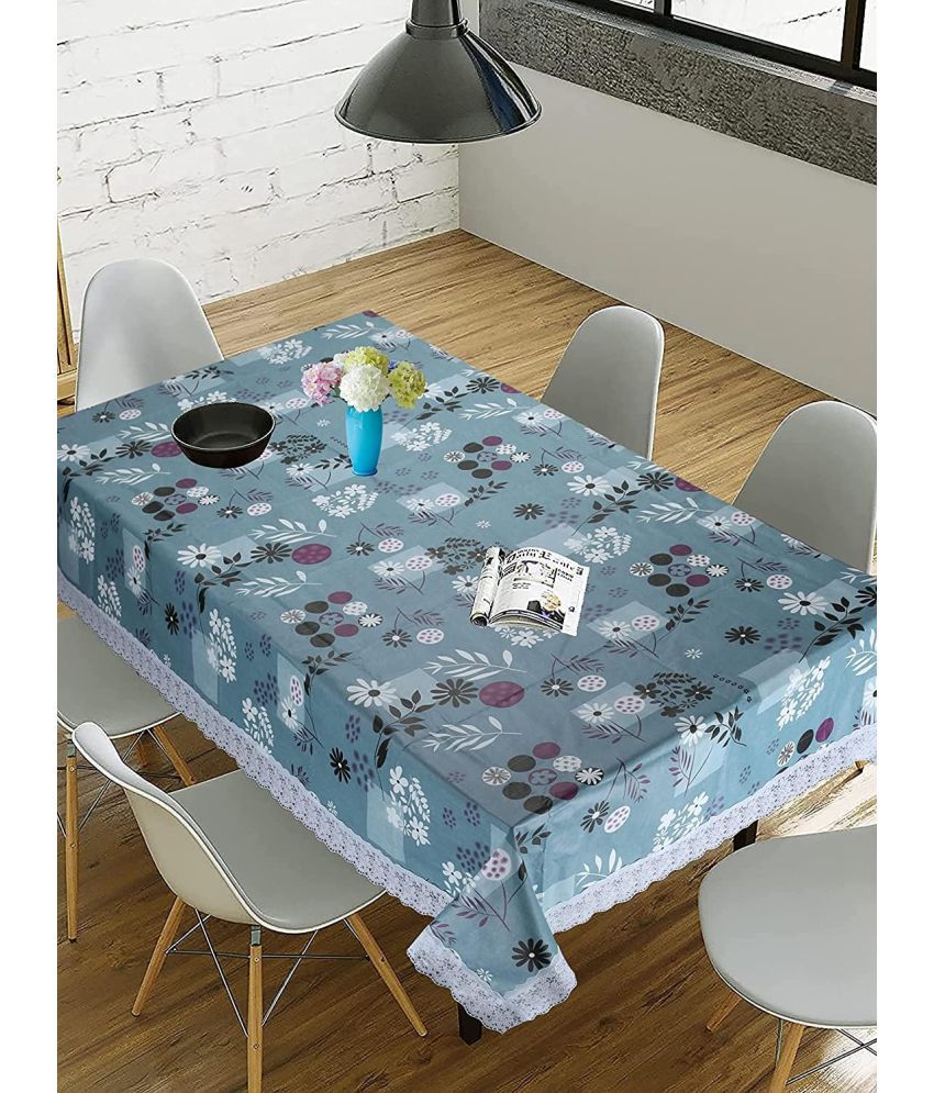     			CreadCraft Printed PVC 4 Seater Rectangle Table Cover ( 150 x 105 ) cm Pack of 1 Multi