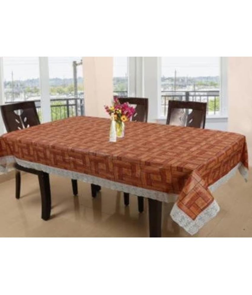     			CreadCraft Printed PVC 4 Seater Rectangle Table Cover ( 150 x 105 ) cm Pack of 1 Multi