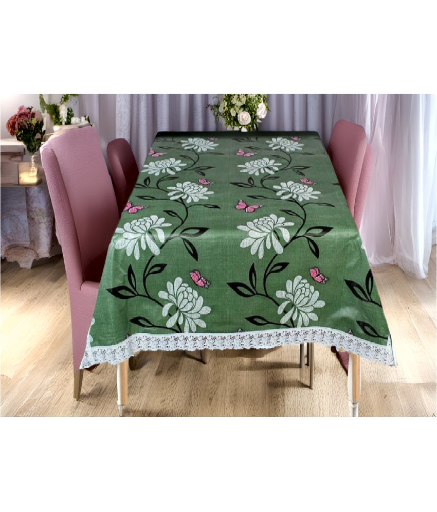     			CreadCraft Printed PVC 4 Seater Rectangle Table Cover ( 150 x 105 ) cm Pack of 1 Multi