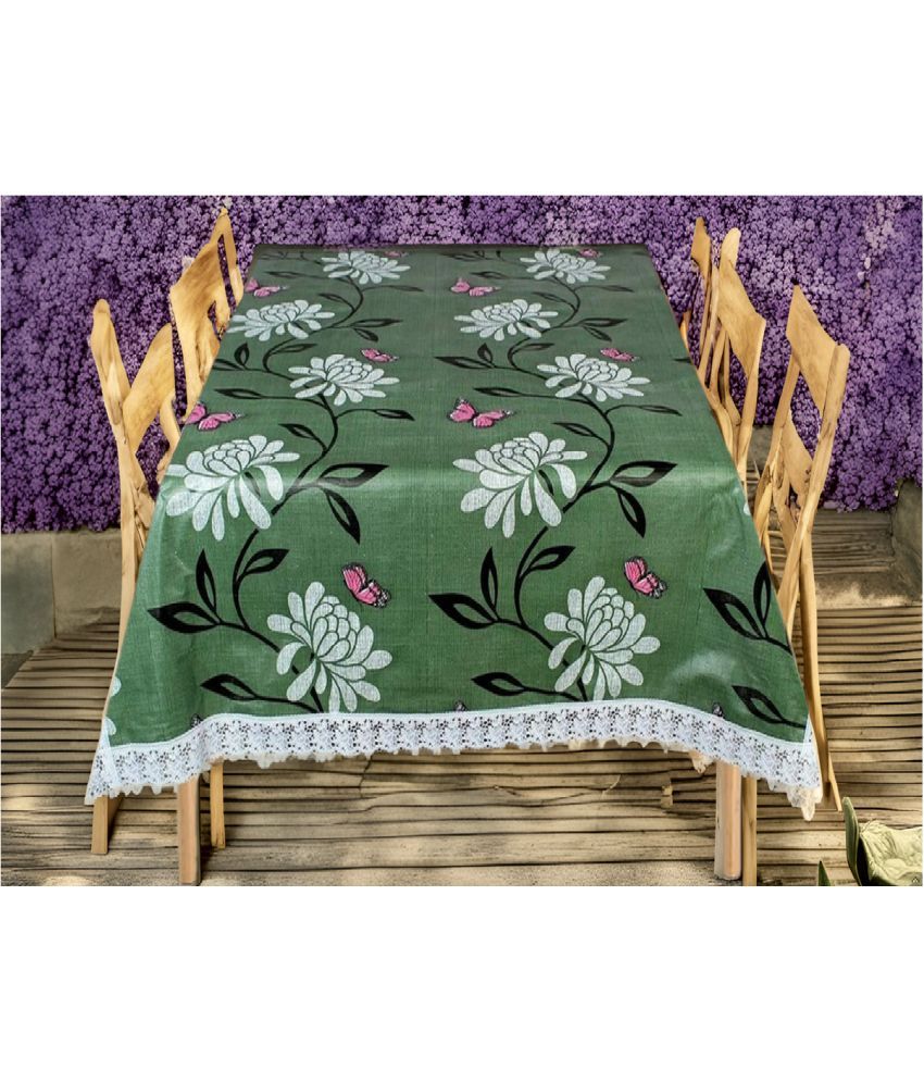     			CreadCraft Printed PVC 4 Seater Rectangle Table Cover ( 150 x 105 ) cm Pack of 1 Multi