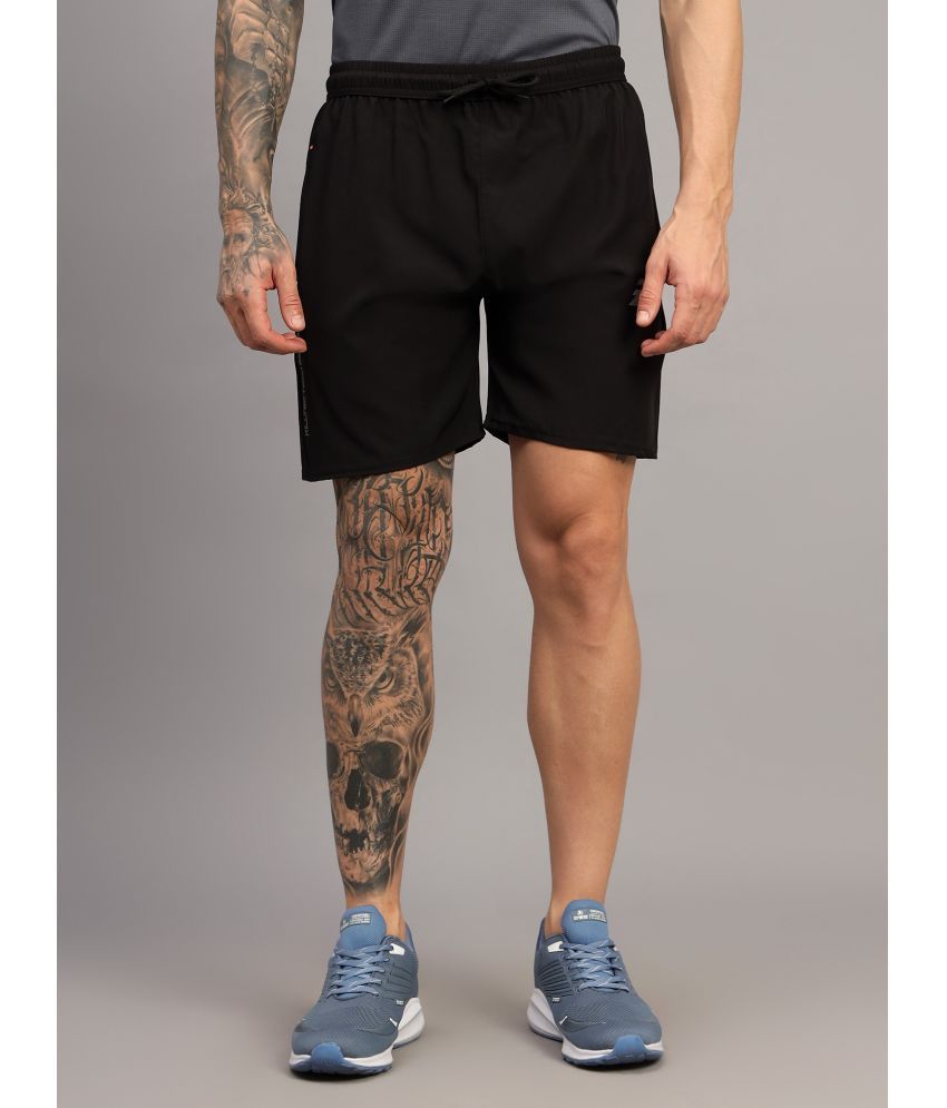     			Frencho Black Polyester Men's Shorts ( Pack of 1 )