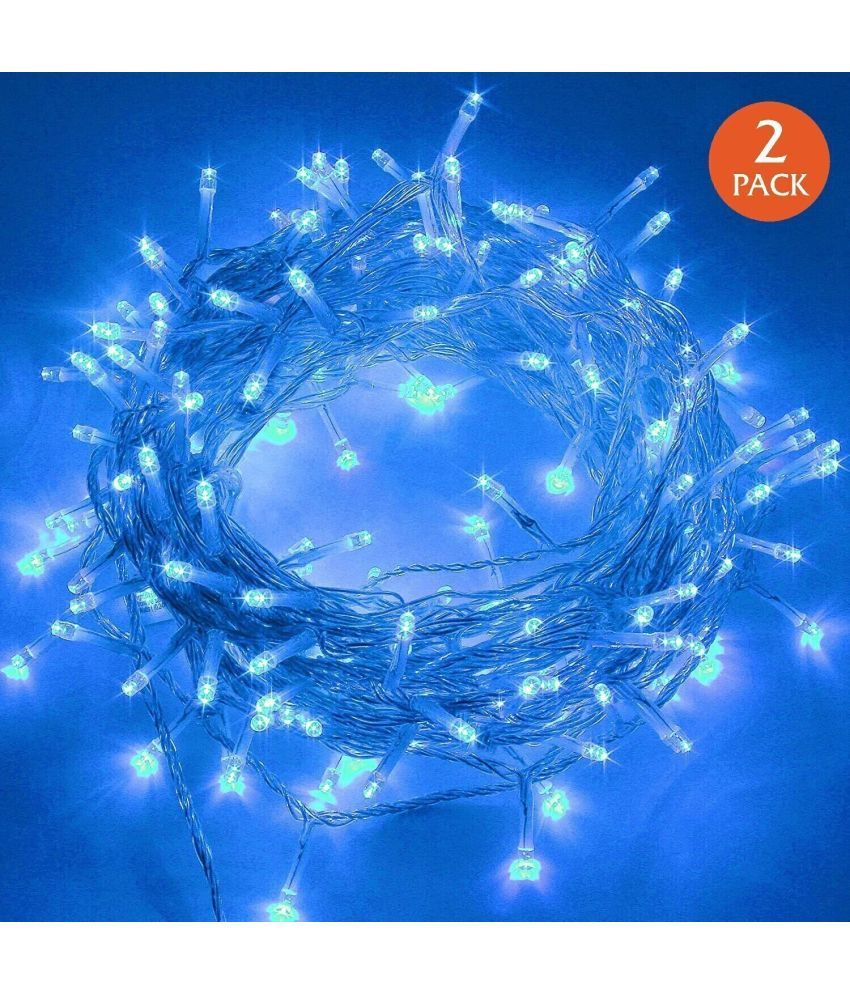     			HOME DELIGHT Blue 10Mtr String Light ( Pack of 2 )