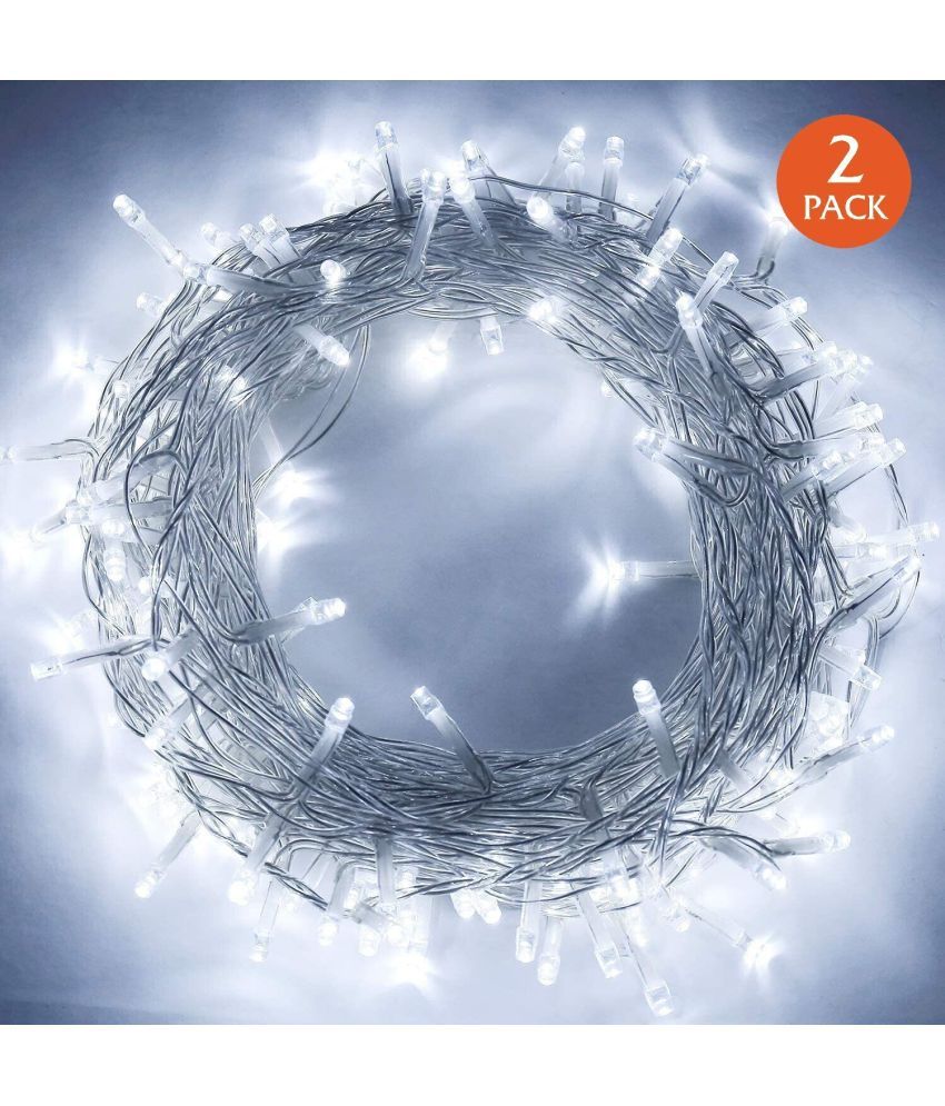     			HOME DELIGHT White 12M String Light ( Pack of 2 )