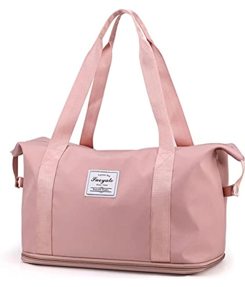     			ItsApna 15 Ltrs Pink Canvas Duffle Bag