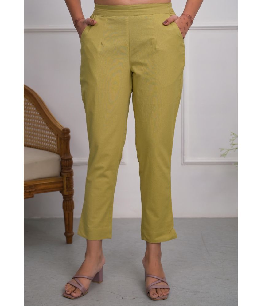     			Juniper Pack of 1 Cotton Regular Women's Cigarette Pants ( Khaki )