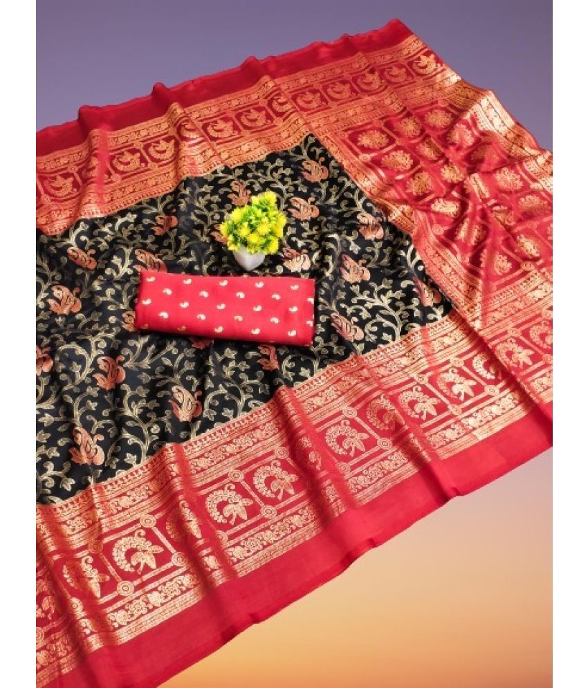     			Kanooda Prints Art Silk Printed Saree With Blouse Piece ( Multicolor , Pack of 1 )