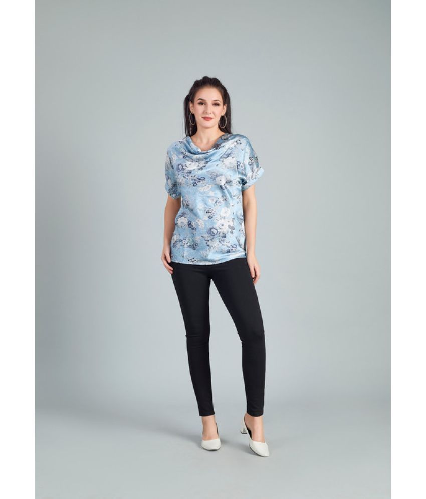     			Mantra Fashion Blue Polyester Women's Regular Top ( Pack of 1 )