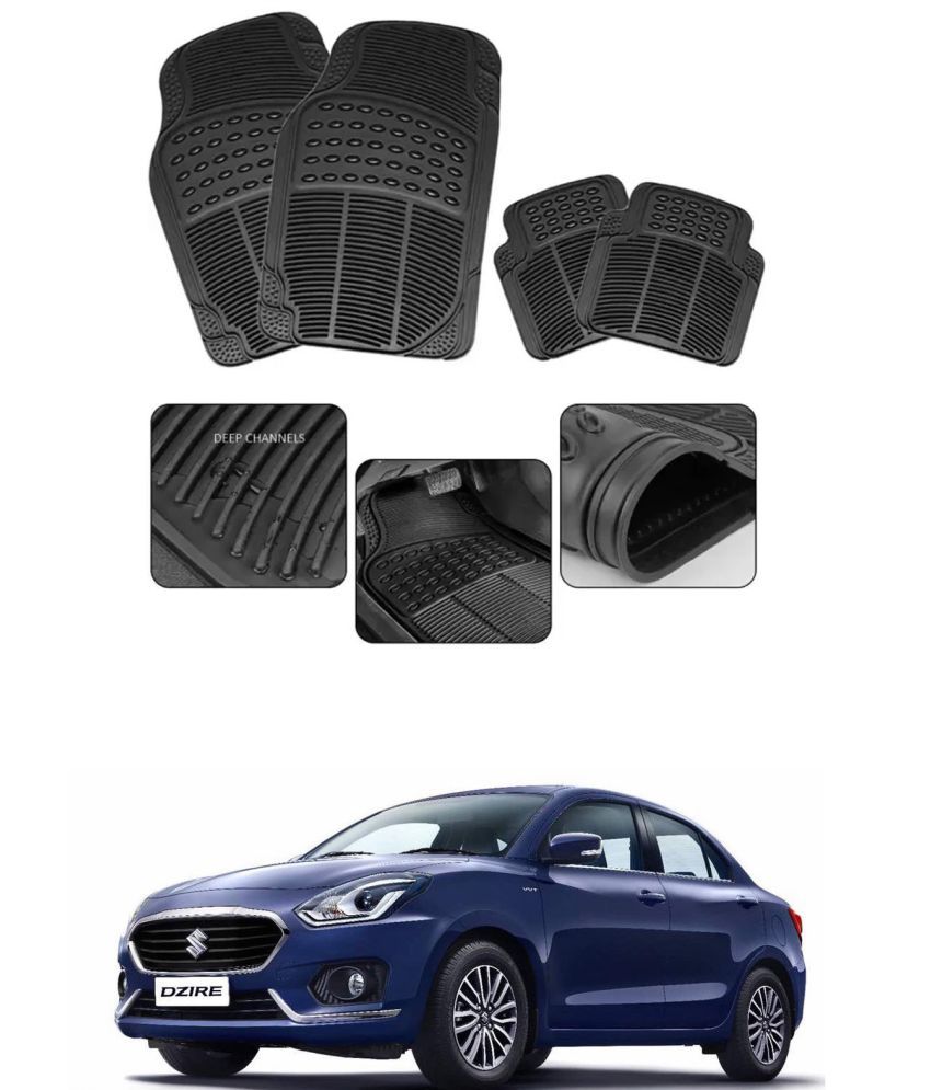     			RONISH Car Rubber Mat (Set Of 4) Foot Mat For Maruti Suzuki Swift Dzire