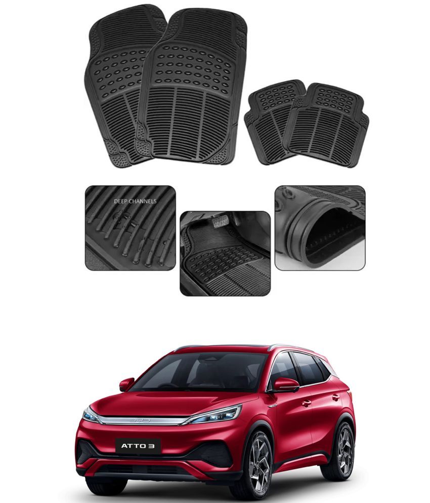     			RONISH Car Rubber Mat (Set Of 4) Foot Mat For BYD ATTO 3