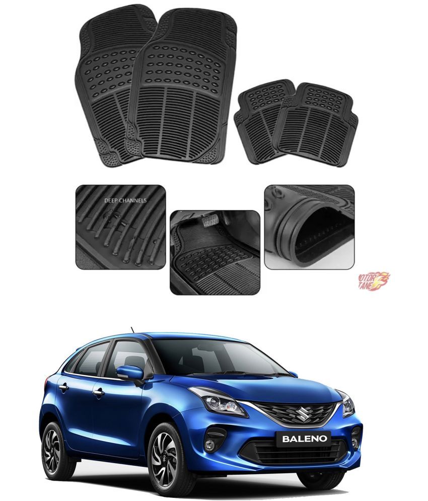     			RONISH Car Rubber Mat (Set Of 4) Foot Mat For Maruti Suzuki Baleno