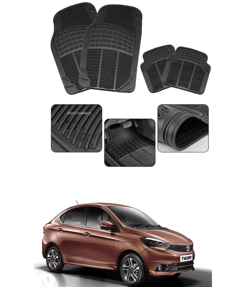     			RONISH Car Rubber Mat (Set Of 4) Foot Mat For Tata Tigor