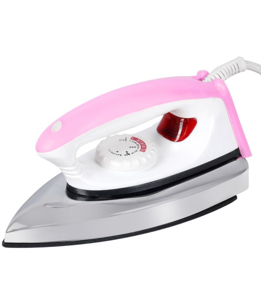     			VK STYLO PINK White 1000 watt Dry Iron