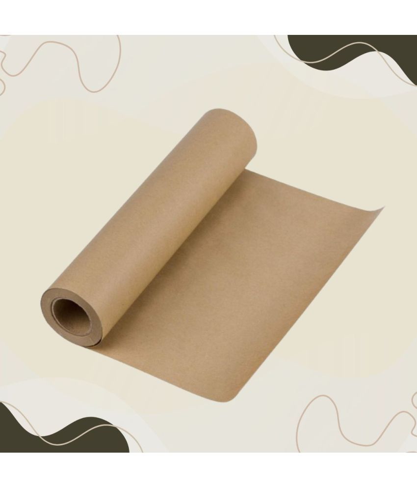     			Bungbee Kraft Paper Roll 24 inches x 5 meter 180 gsm with increased Stiffness Plain 24 inches x 5 Meters180 gsm Craft paper  (Set of 1, Brown)