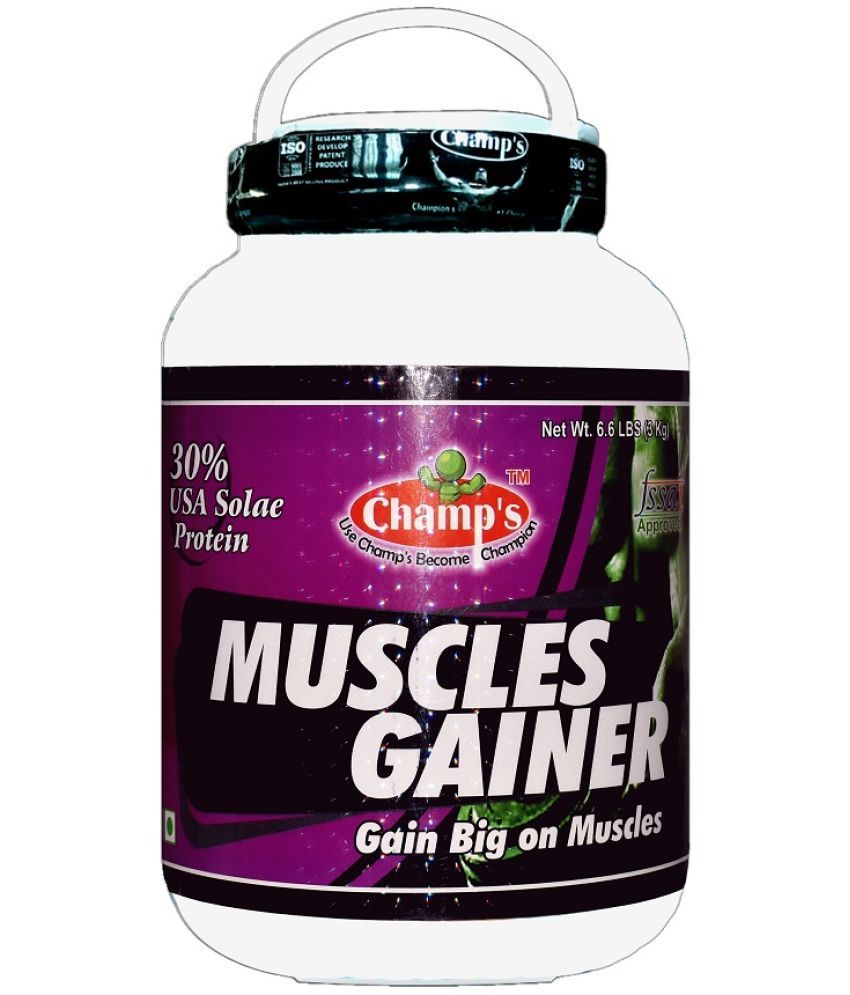     			Champs Nutrition MUSCLES GAINER 3 kg Kesar