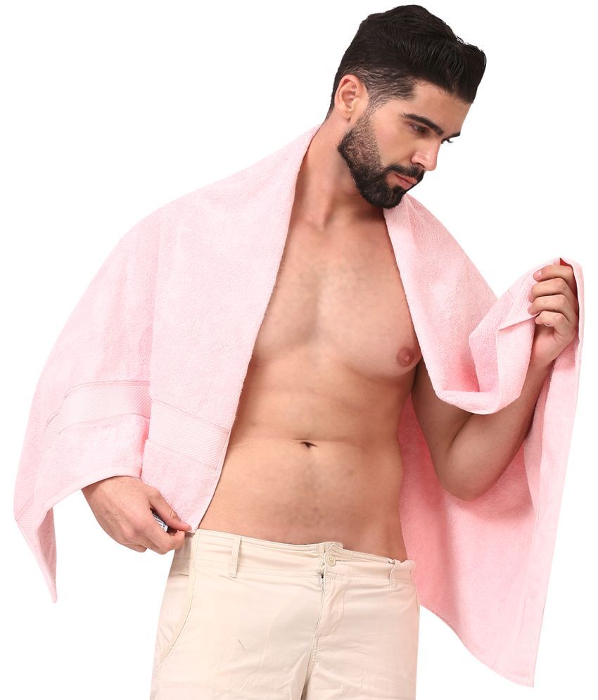     			Dollar Pack of 1 Linen Above 600 -GSM Bath Towel ( Pink )