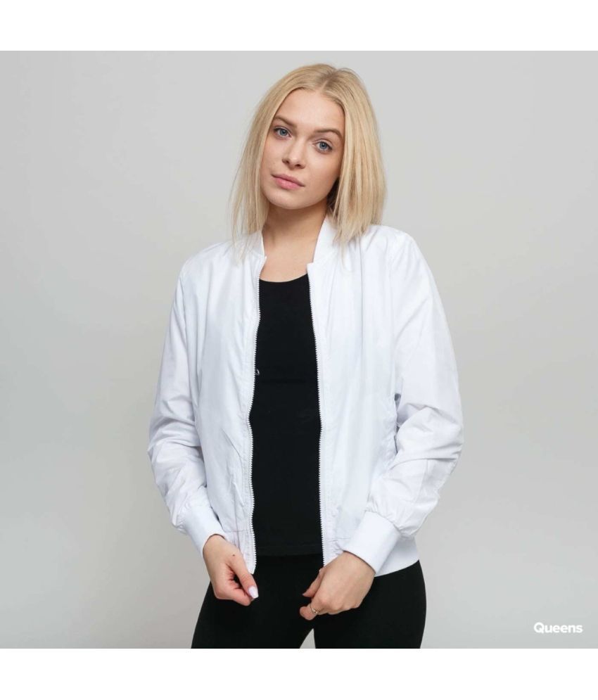     			MAYKR - Polyester White Jackets Pack of 1