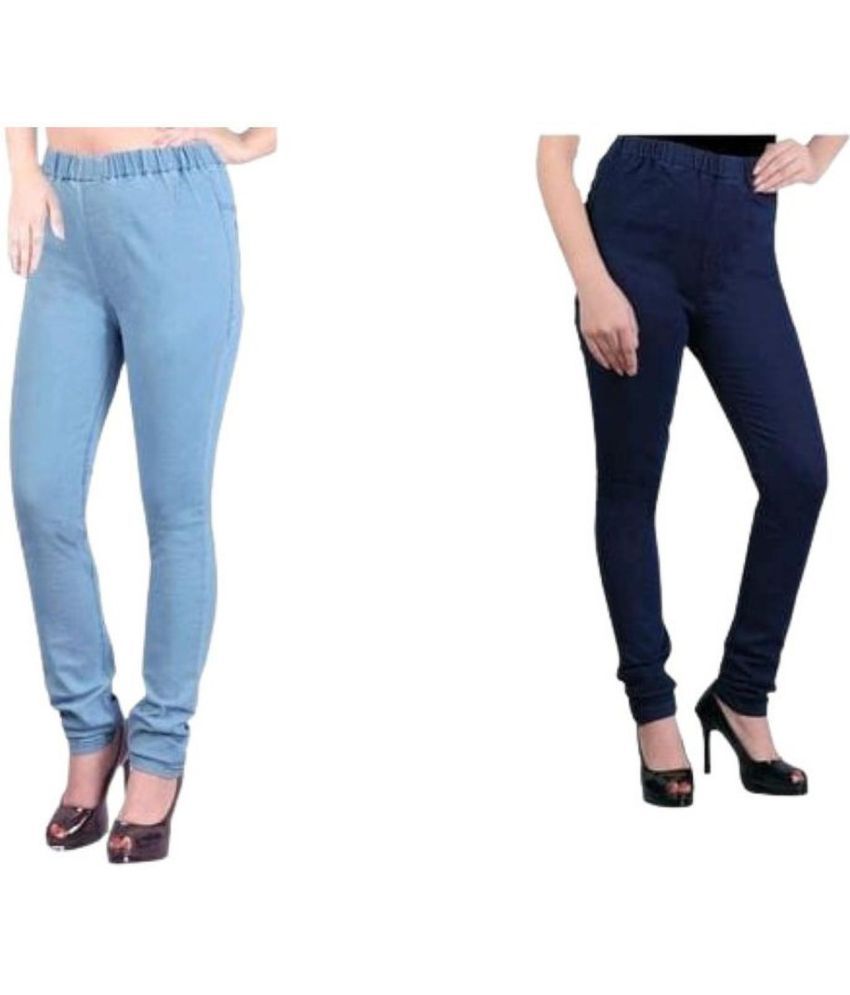     			OuterWear - Multicolor Denim Slim Fit Women's Jeans ( Pack of 2 )