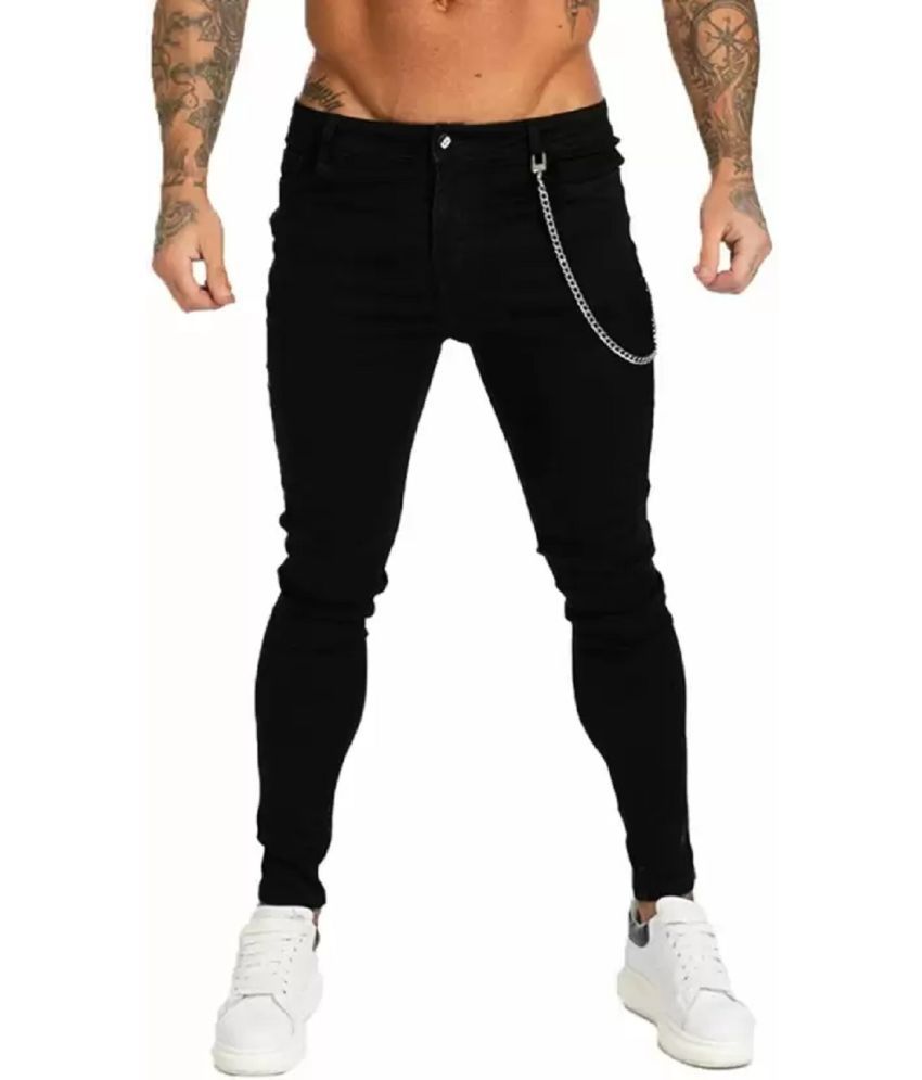     			POKHINDA Skinny Fit Basic Men's Jeans - Black ( Pack of 1 )