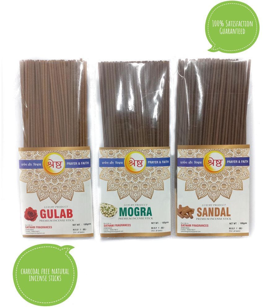     			SHRESHTHA Incense Dhoop Sticks Mogra 300 gm ( Pack of 3 )