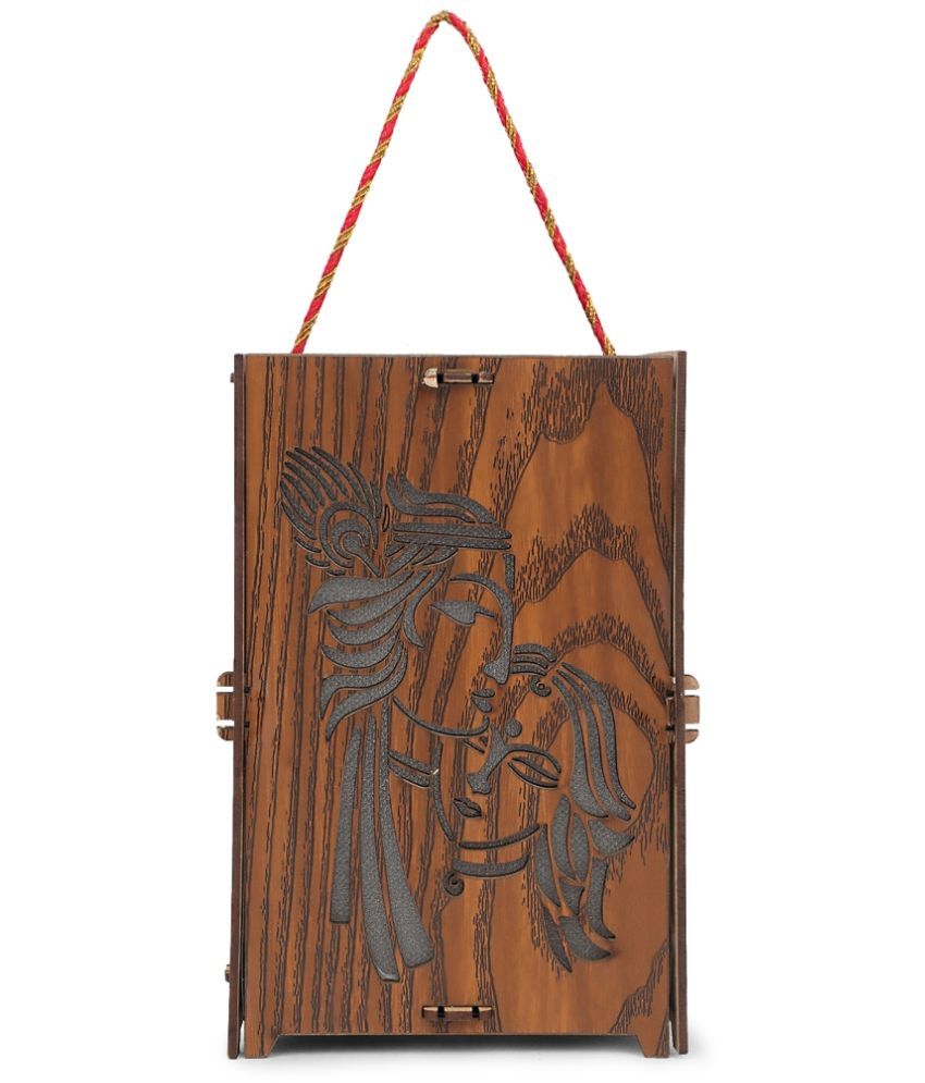     			ZIBRED Traditional Door Hanging 1 ft Brown ( Pack of 1 )