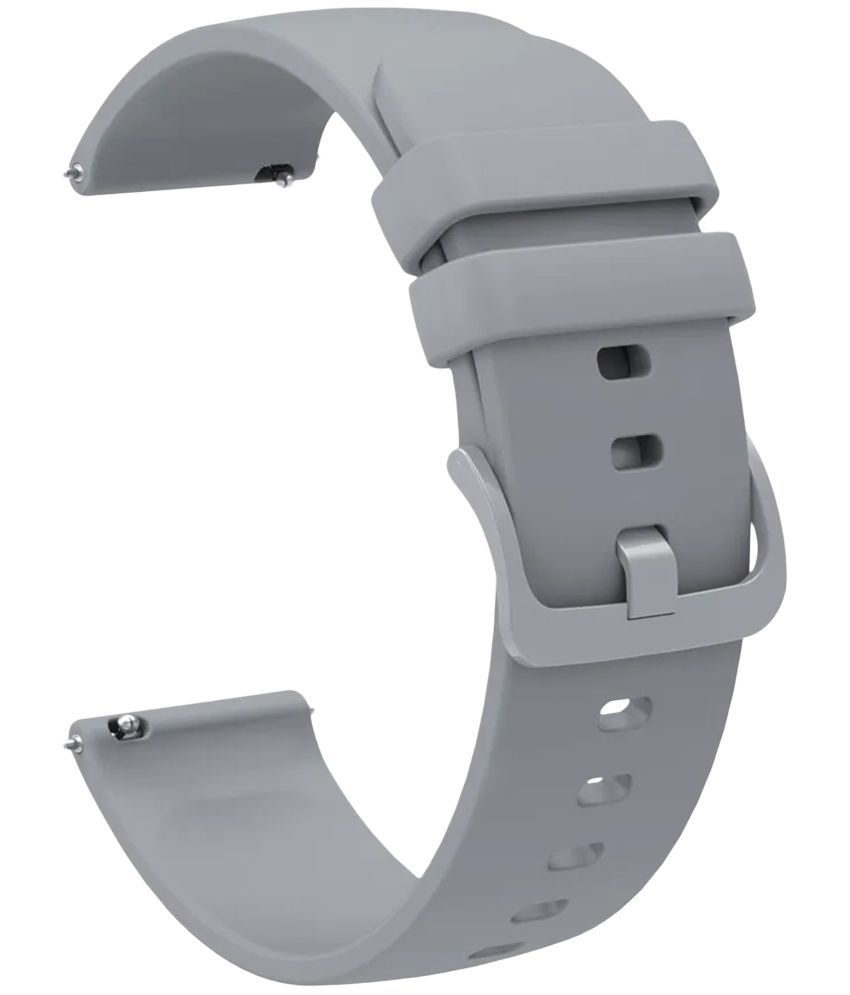     			ACM Watch Strap Silicone Belt 20mm compatible with Ikall W10 Smartwatch Color Hook Band Grey