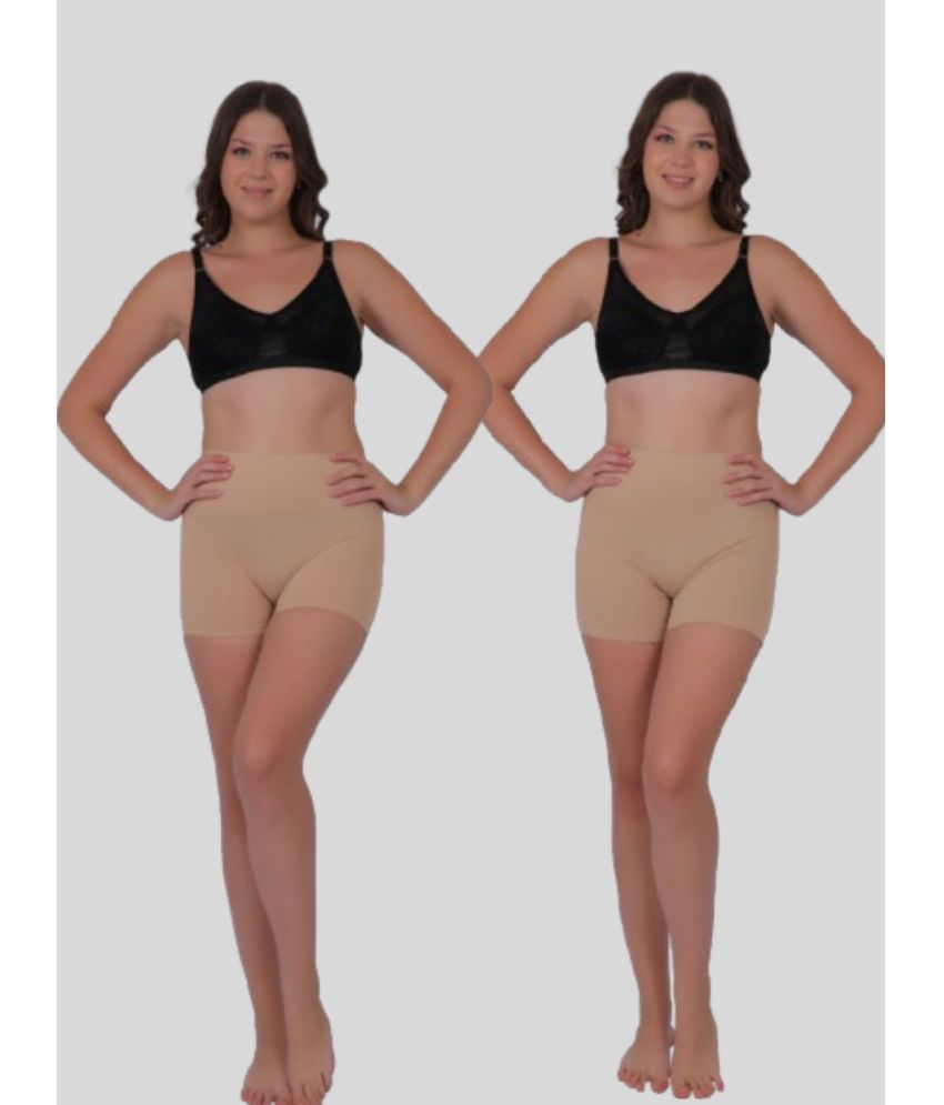     			Pia Trends Pack of 2 Cotton Blend Women's Tummy Tucker ( Beige )