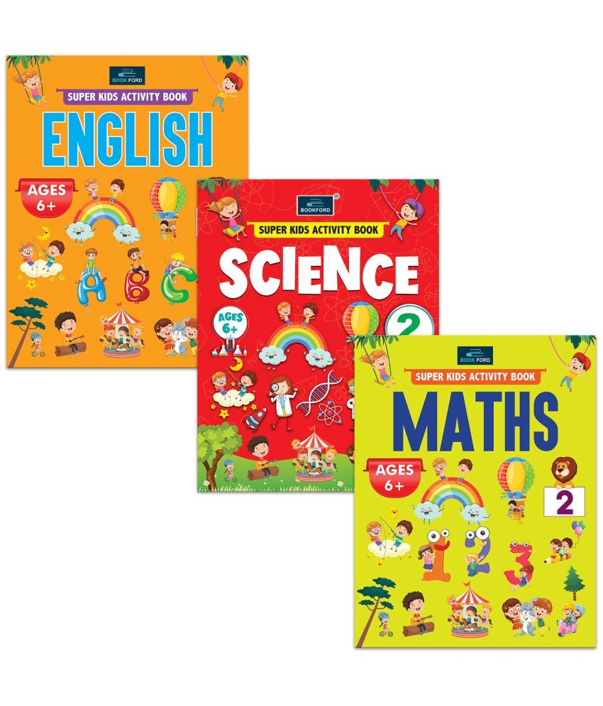     			Super Kids Activity Book -2 for Kids (Set of 3) - Maths, Science & English | book | books | kids books | books for kids | children books | kids book | book set | kids activity book BOOK FORD PUBLICATIONS