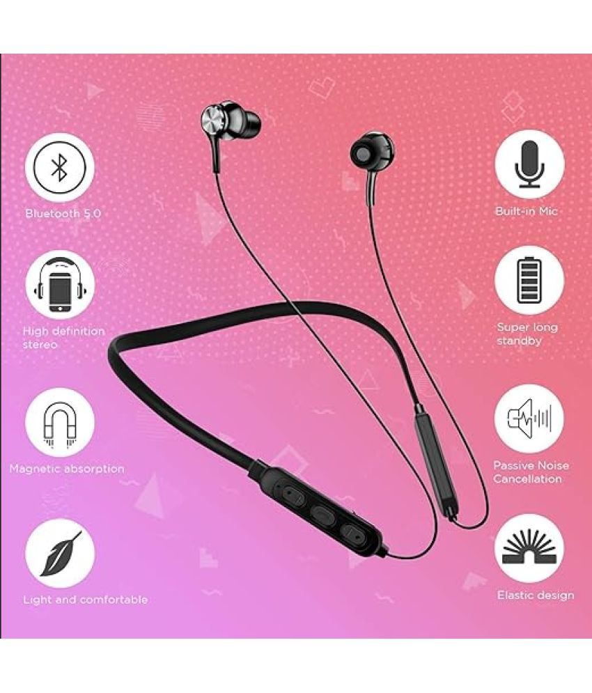     			Just Gadgets In-the-ear Bluetooth Headset with Upto 5h Talktime Noise Cancellation - Black