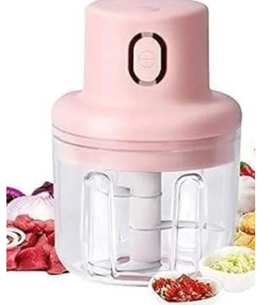     			Just Gadgets Mini Chopper Pink Electric USB Portable Chopper 50W