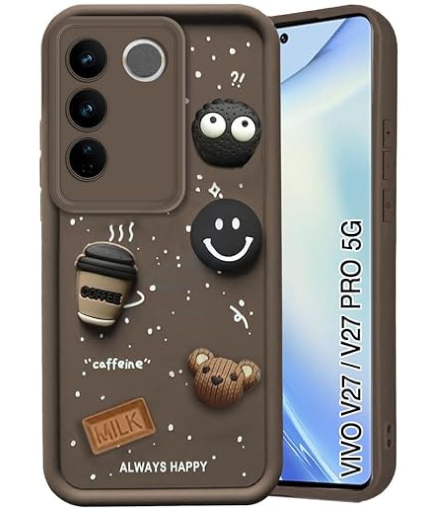     			Megha Star*** Plain Cases Compatible For Rubber Vivo V27 ( )