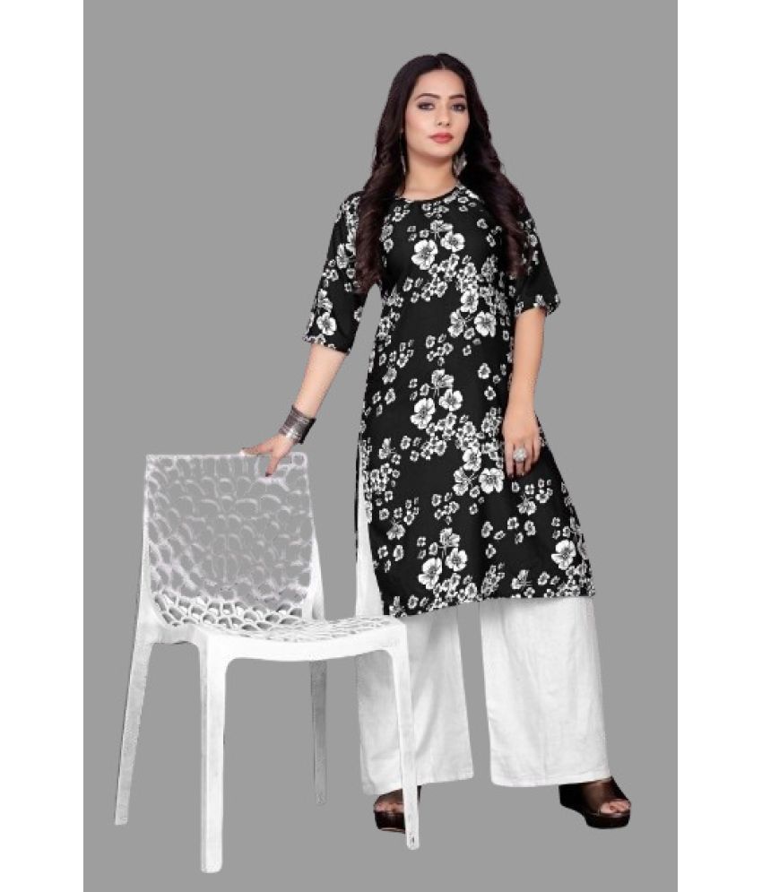     			RUNAYA NX Pack of 1 Viscose Rayon Printed Straight Women's Kurti - ( Multicolor )