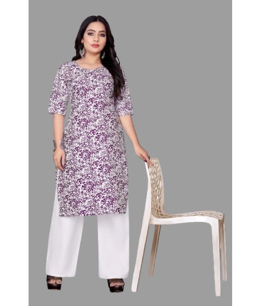     			RUNAYA NX Pack of 1 Viscose Rayon Printed Straight Women's Kurti - ( Multicolor )