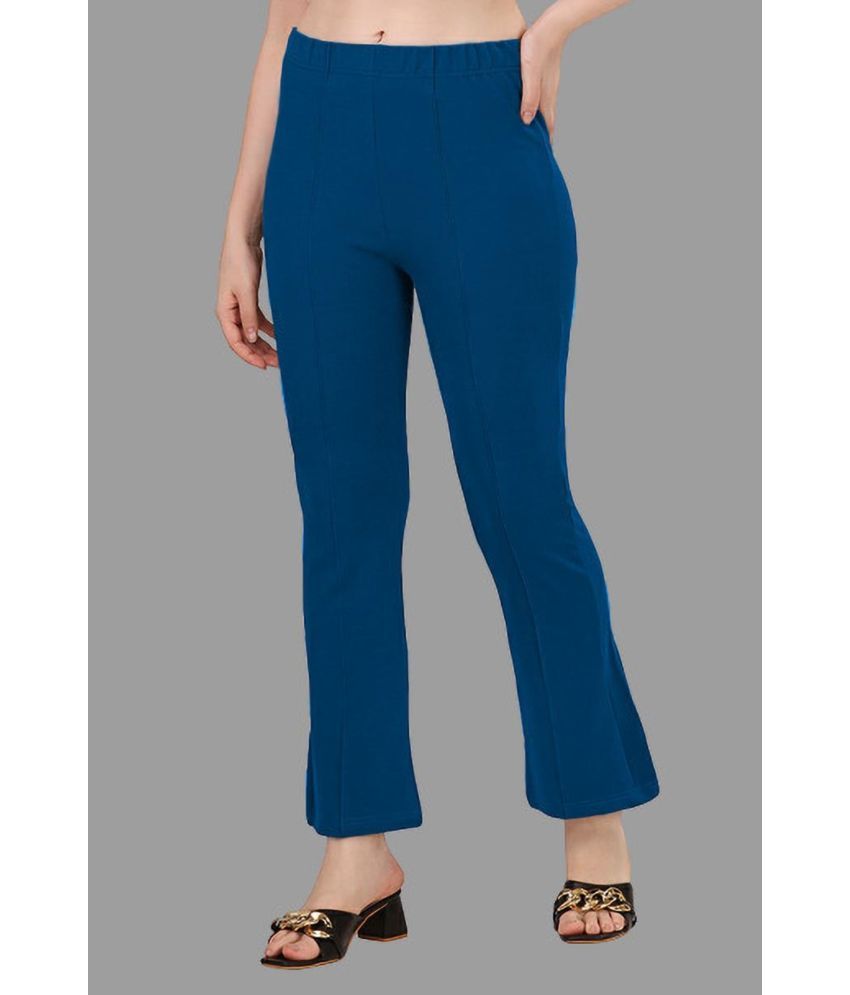     			NiloBerry Pack of 1 Viscose Regular Women's Casual Pants ( Blue )