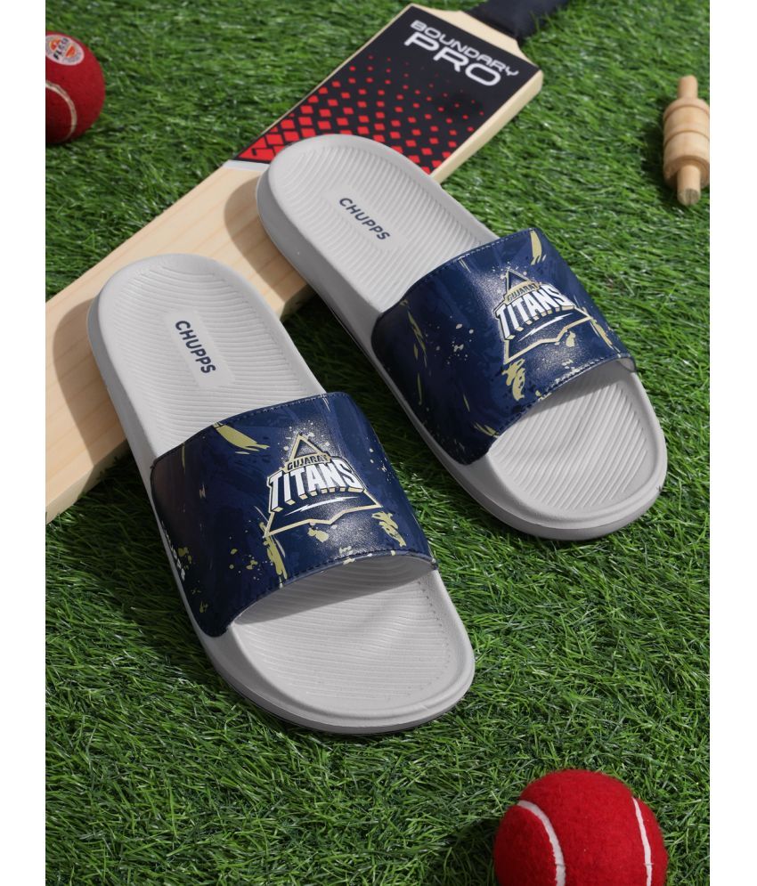     			CHUPPS Navy Men's Slide Flip Flop