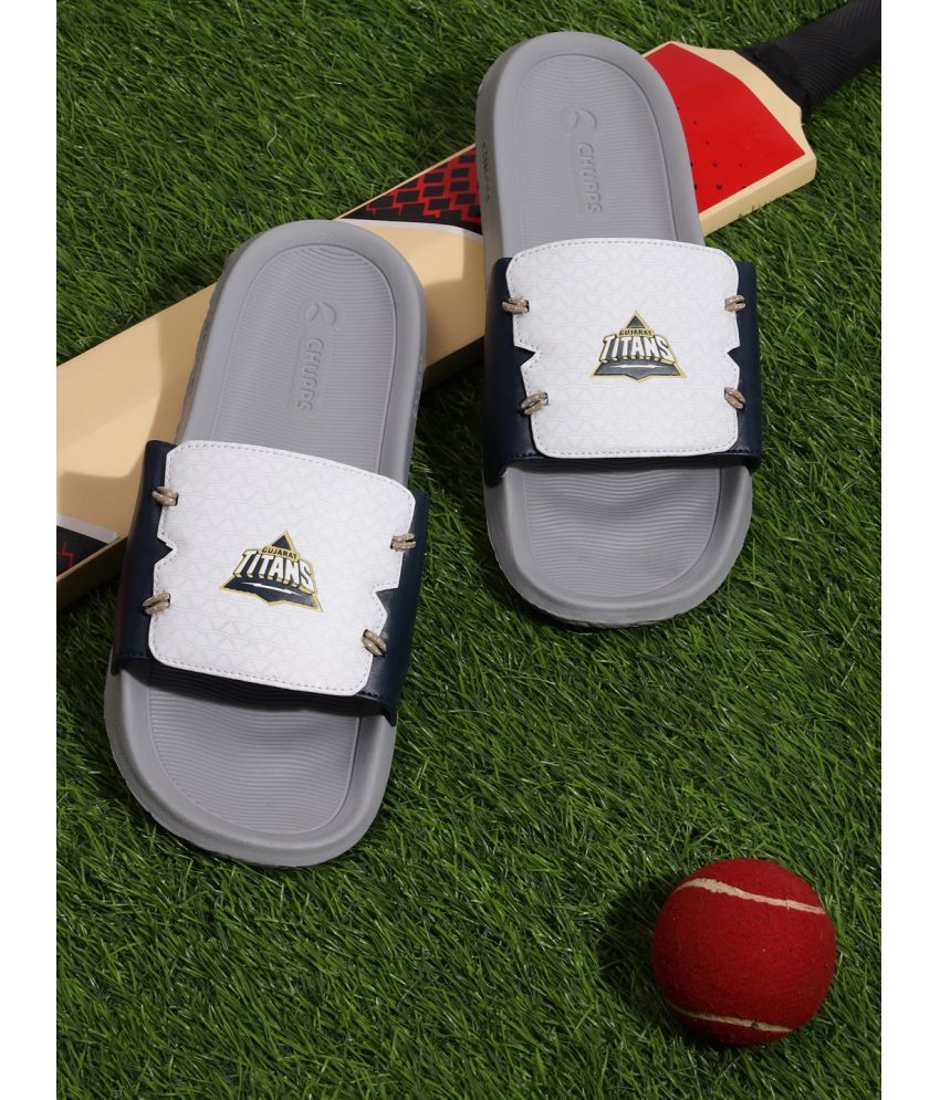     			CHUPPS White Men's Slide Flip Flop