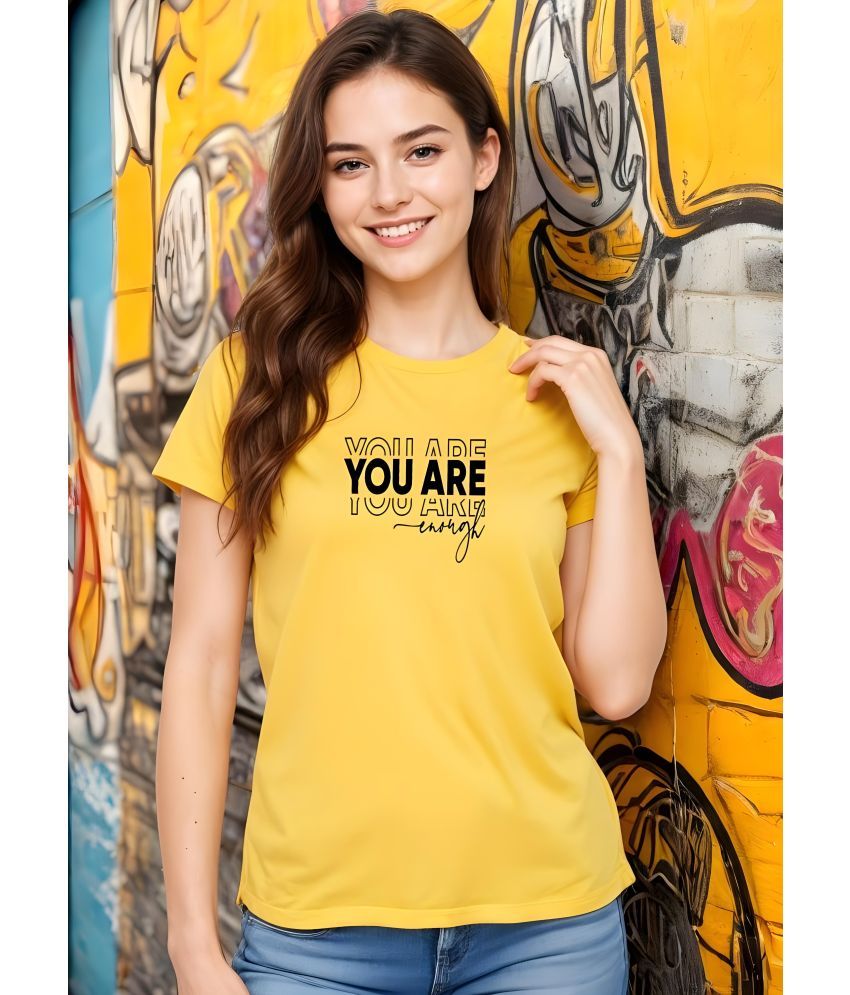     			Smartees Pack of 1 Cotton Blend Women's T-Shirt ( Yellow )