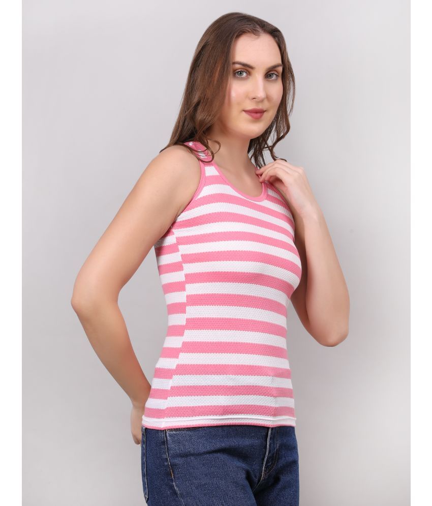     			VEE SAA Pack of 1 Cotton Tank Top ( Pink )