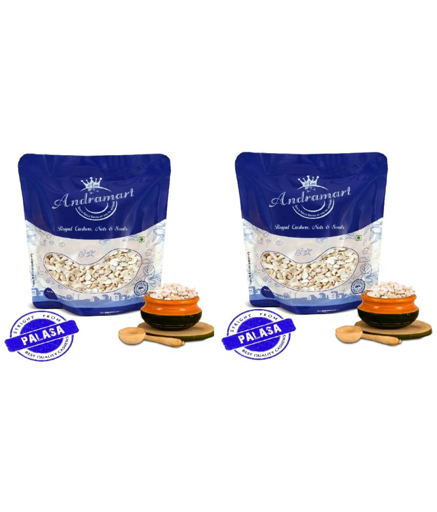     			ANDRA MART Cashew nut (Kaju) , Split Kaju of 500 gms Pack of 2