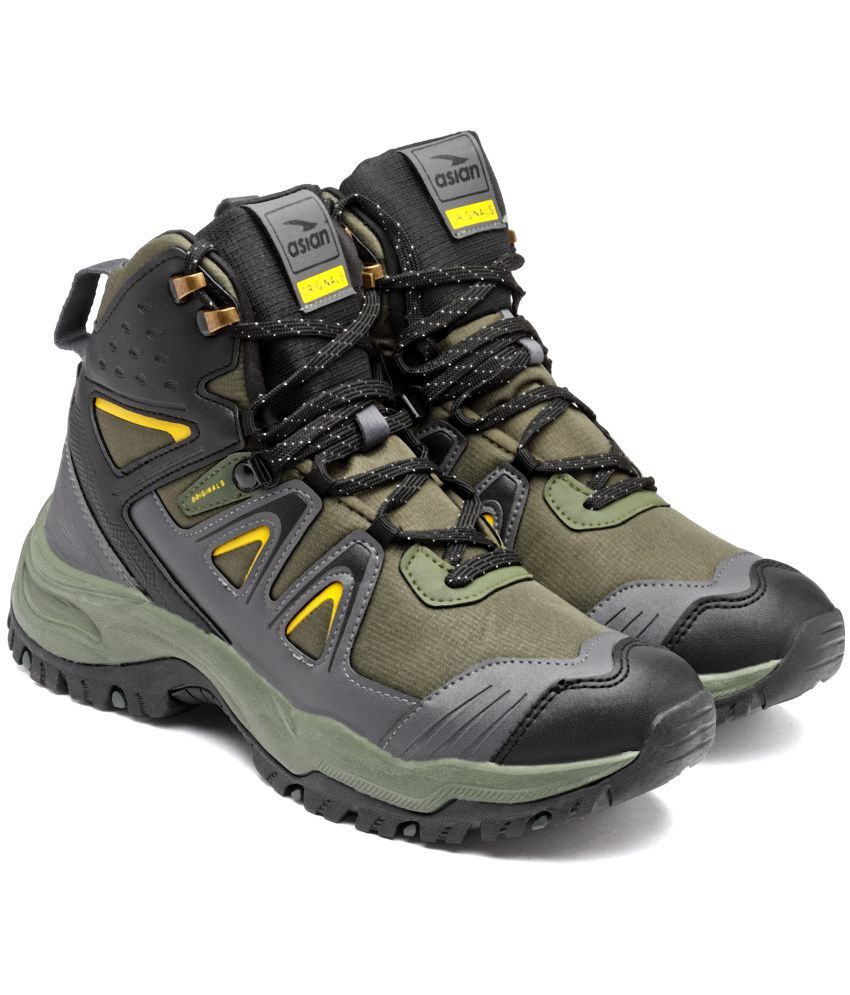     			ASIAN EVEREST-24 Olive Men's Trekking Shoes