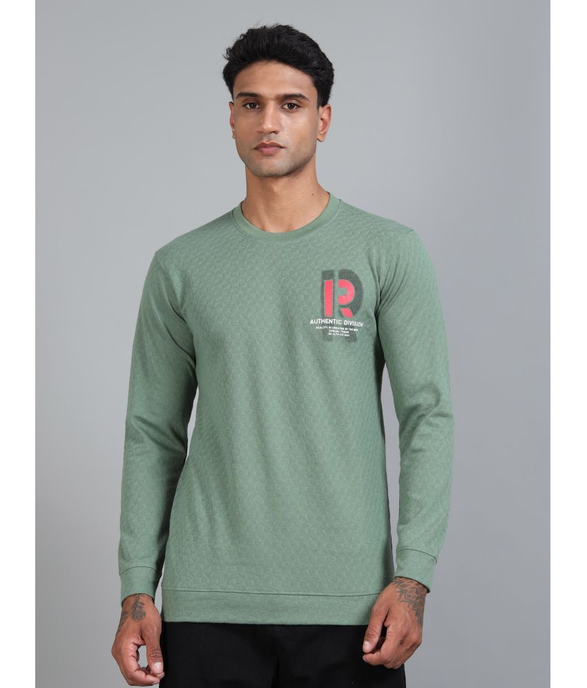     			BLUE ARC Cotton Round Neck Men's Sweatshirt - Green ( Pack of 1 )