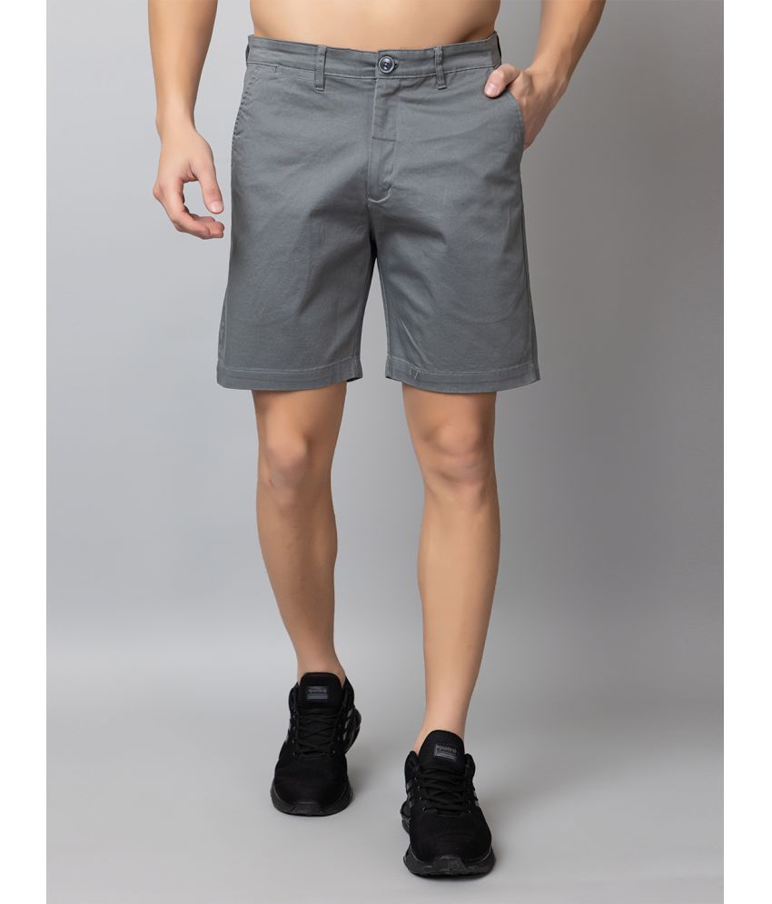     			Club York Grey Cotton Blend Men's Shorts ( Pack of 1 )