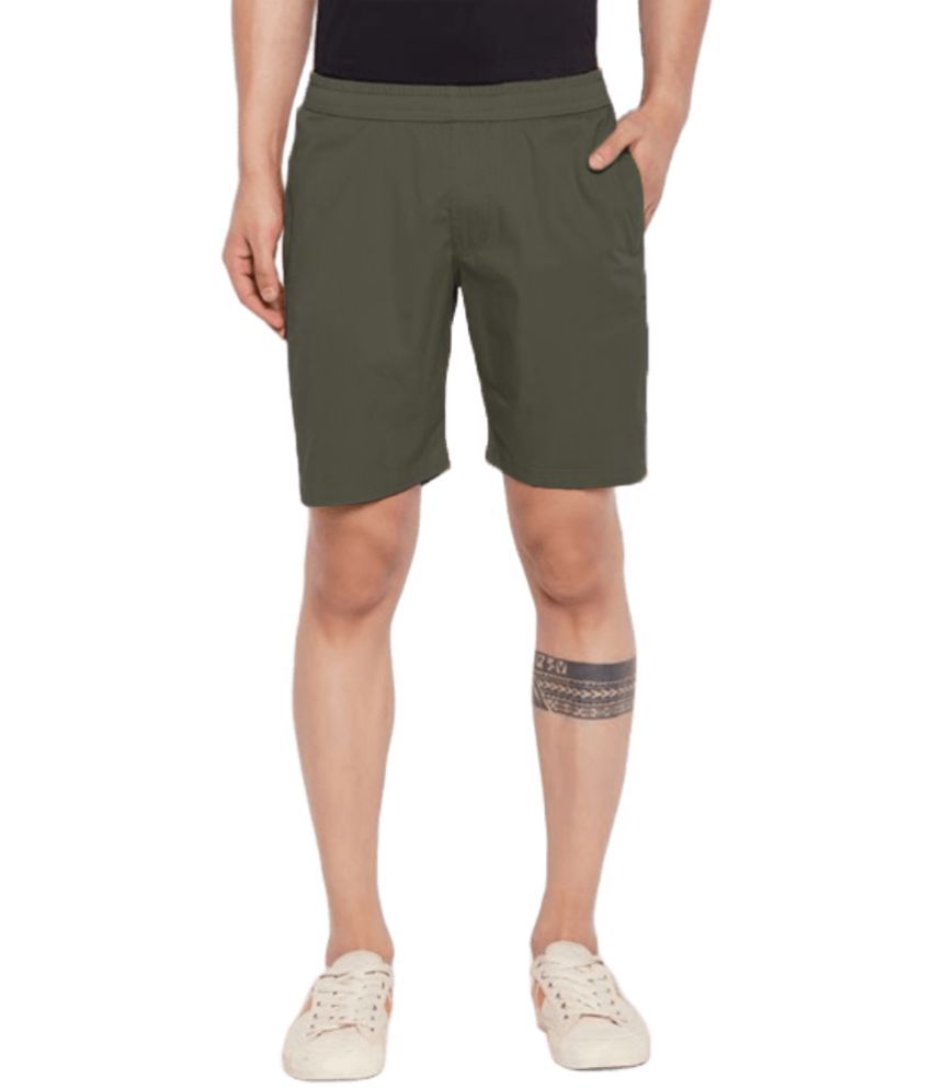     			Reoutlook Green Cotton Men's Shorts ( Pack of 1 )