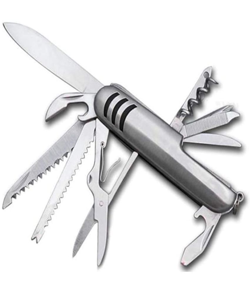     			SUNTAP Stylish Multi Tool 11 Function Multi Utility Swiss Knife, Stainless Steel - Stainless Steel Multi Utility Knife ( Pack of 1 )